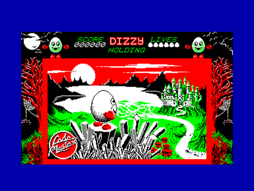 Dizzy – The Ultimate Cartoon Adventure title screen for Amstrad CPC